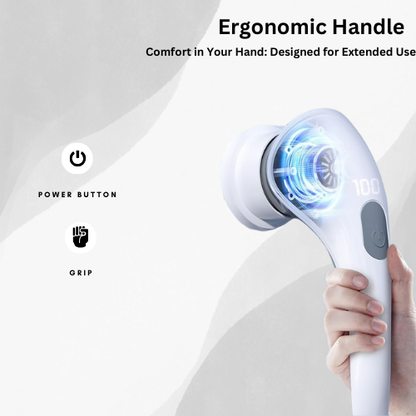 Sonic Scrub: Rechargeable Electric Spin Scrubber for Fast, Powerful Bathroom and Kitchen Cleaning